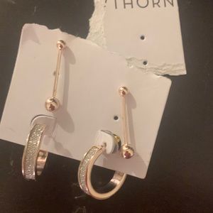 Hawthorn 2 Pairs. Rose gold.